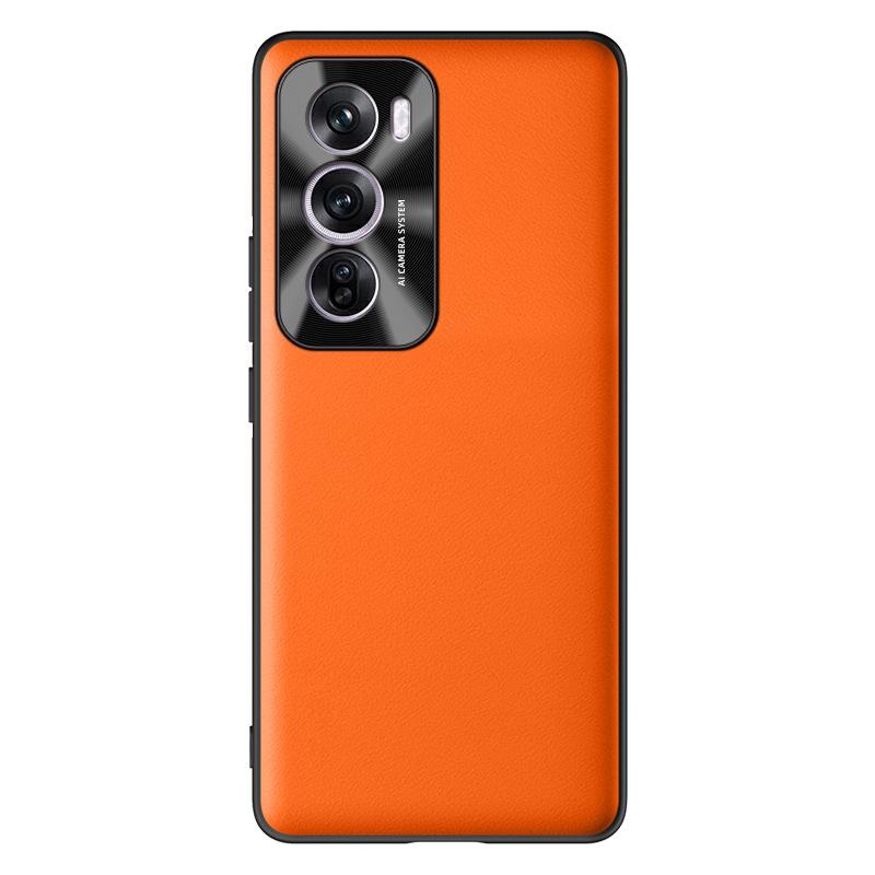 Защитный чехол из жидкой кожи для Oppo Reno 12 Pro — конструкция, защищающая от падений, поставка в цельном виде.