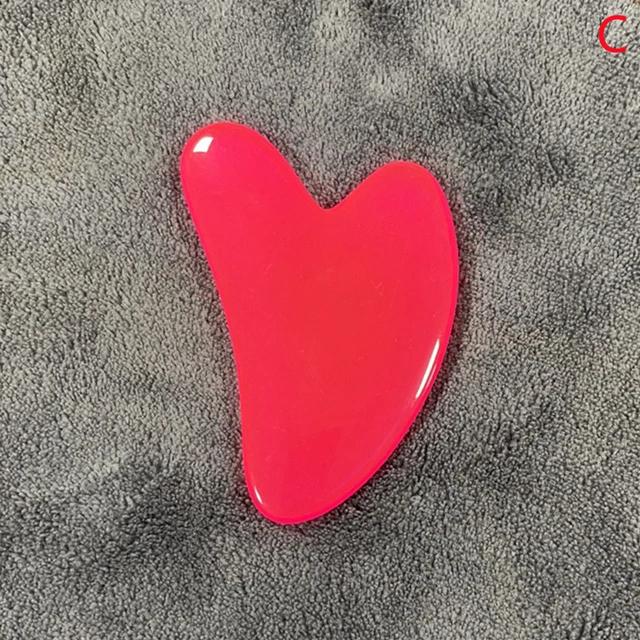 Натуральный смоляной нефритовый камень Гуаша Гуаша Скребок Массажер для лица Тела Лица Подтяжка кожи Удаление морщин Красота СПА Уход Инструменты