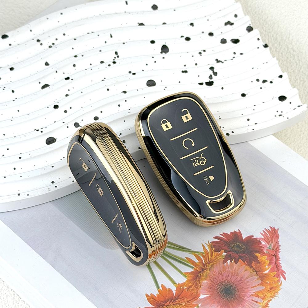 TPU Car Key Fob Cover Case for Chevrolet 2017-2019 Chevy Malibu Camaro Cruze Traverse Sonic Volt Bolt Equinox Spark Blazer Onix jd2