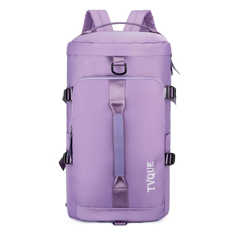 Large-capacity portable travel bag, multifunctional sports and fitness bag, dual-use dry and wet separation backpack for men and women