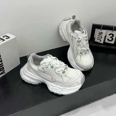 Женские новые универсальные кроссовки на толстой подошве, легкие, в стиле «папины кроссовки», женские весенние повседневные спортивные кроссовки на мягкой подошве