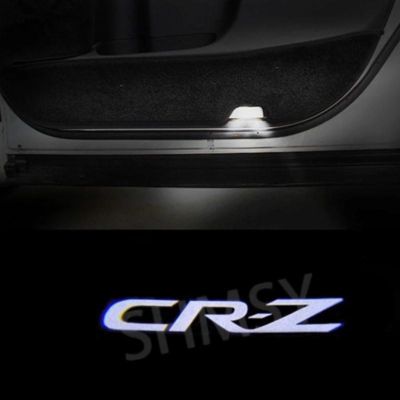 2Pcs Car Door Projector LED Light Ghost Shadow Welcome Lamp For Honda CRZ 2010 2011 2012 2013 2014 2015 2016 2017 2018 2019-2021