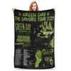 Супер Мягкое Одеяло-Плед Green Day Saviors Tour Премиальный Фланелевый Флис Легкое Уютное Теплое Всесезонное Постельное Одеяло