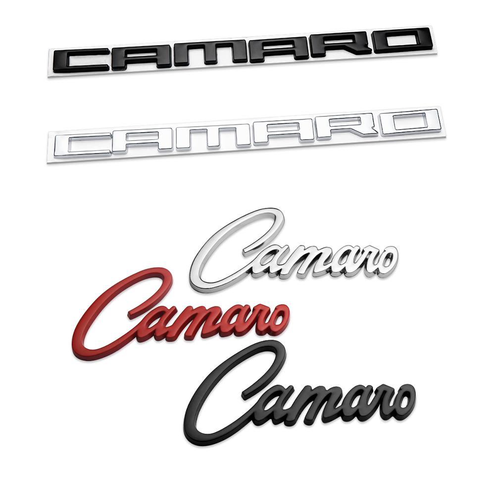 AABHC1 Black/Silver/Red 3D metal Sticker/letter Car Styling Car Body Logo Emblem Decal Sticker For Chevrolet CAMARO Auto Accessories