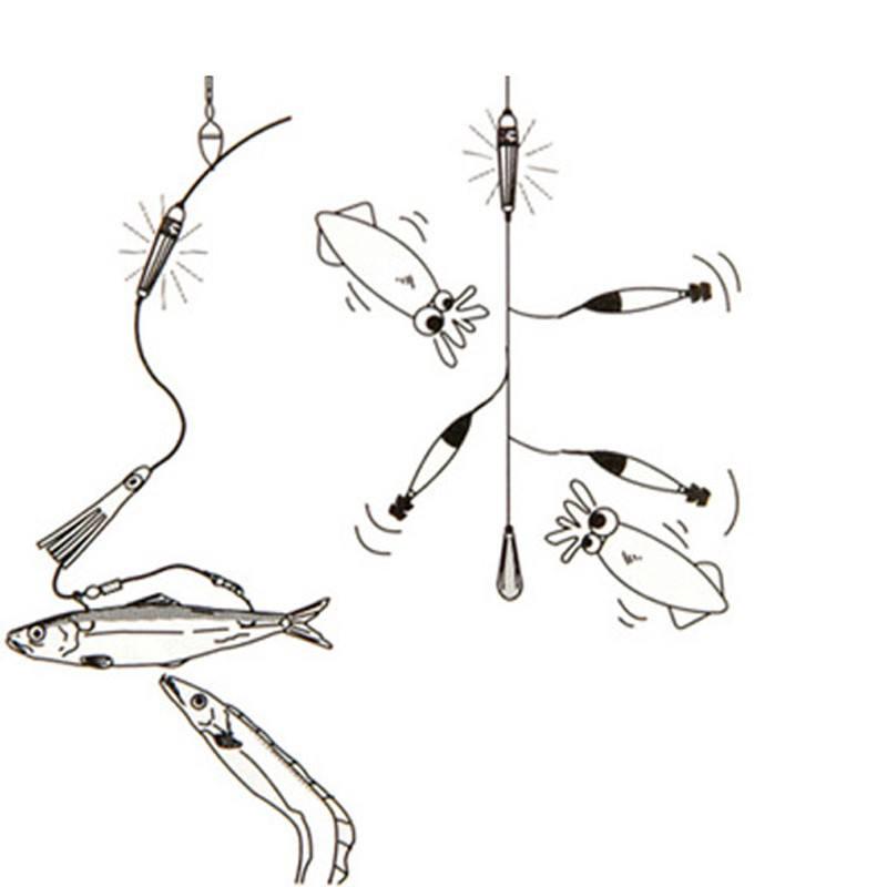 5 цветов подводный мини-электронный светильник для рыбалки, лампа для привлечения рыбы, светодиодный мигающий светильник для рыбалки, приманки для кальмара