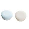 2 Pcs Blue and White, Travel Soap Container Yellow and Pink Round Draining Soap Dish  Bathroom