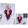 Dinosaur Dream Catcher Ornament Kids Faux LED Light Feather Dream Catcher Handmade Home Decor Birthday