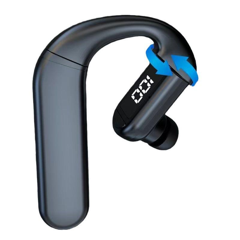2026 Беспроводной Bluetooth-наушник для одного уха с длительным временем работы от аккумулятора, Удобный накладной, Костная проводимость для вождения
