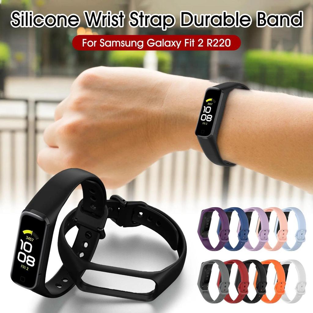 Силиконовый Ремешок Для Samsung Galaxy Fit 2 SM-R220 Смарт-часов Браслет Замена Спортивный Наручный Ремешок Для Galaxy Fit2 Аксессуары