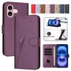 Bracket Flip Cover Solid Color Phone Case for iPhone Samsung Google PU Leather Card Slots and Cash Pocket Wallet Case with Wristband