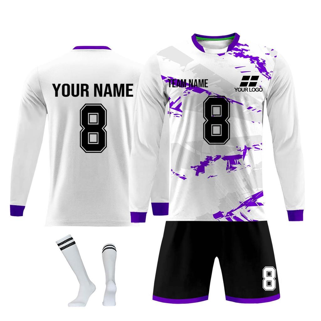 Personalised Shirts Kit Mens Girls With Name Number Custom Football Jerseys For Boys Training Suit