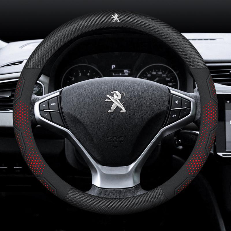 Car Steering Wheel Cover For Peugeot 106 107 108 206 207 208 301 307 308 406 407 408 508 607 2008 ZL 3008 4008 5008 GT RCZ Rifter