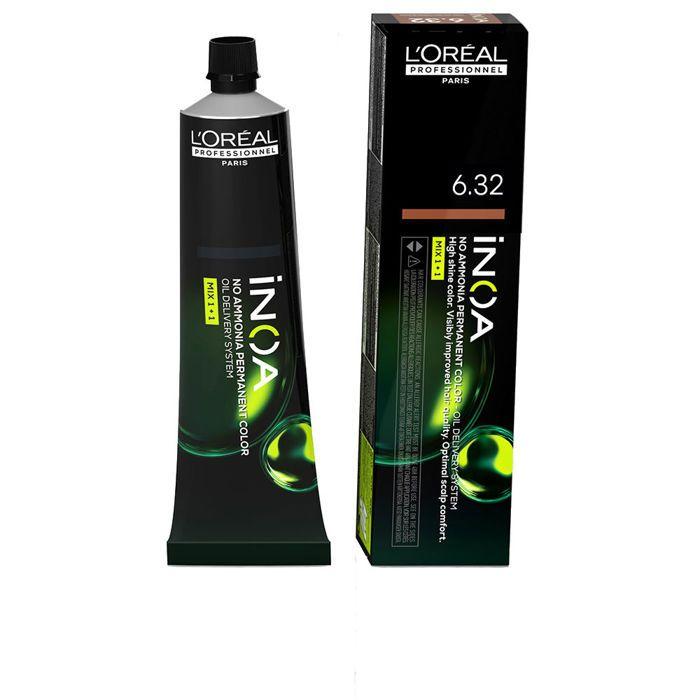 Teintures pour cheveux INOA coloration permanente sans ammoniaque #6.32 60 gr
