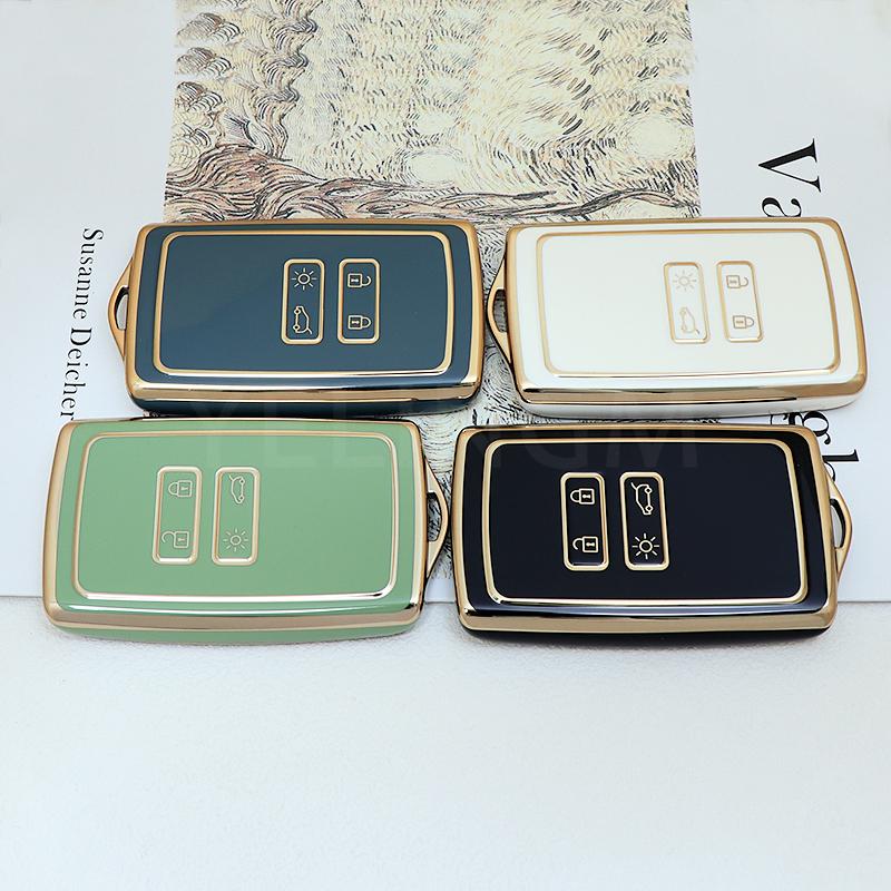 For Renault Captur Koleos Kadjar Zoe Arkana Espace Clio Megane Grand Scenic Sandero Dacia Anti-dust Card Car Key Case Cover