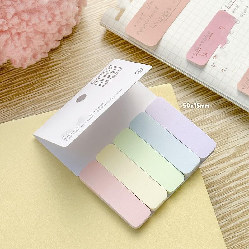 50-100 листов Simple Sticky Note Solid Color Mini Notepad Creative Study Memo Pad для детей Lovely Candlestick Index Note