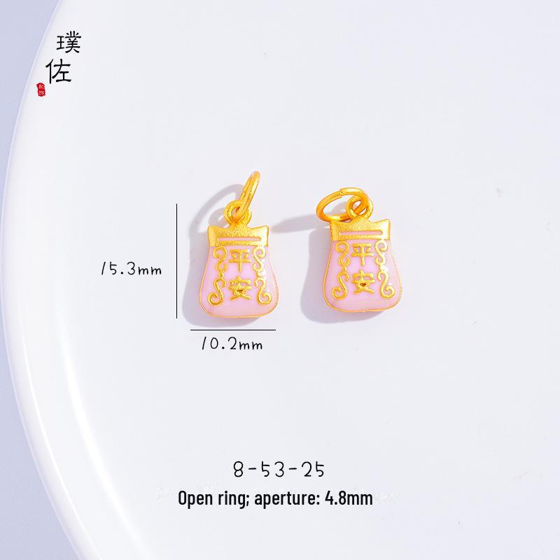 Подвеска в виде золотого песчаного дракона и феникса с кошачьим когтем для женщин