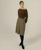 Otte French Check Wool Sk_Brown