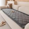 Solid Color Crystal Velvet Thick Sofa Cushion Anti Cat Scratch Non Slip One Piece Straight Couch Mat