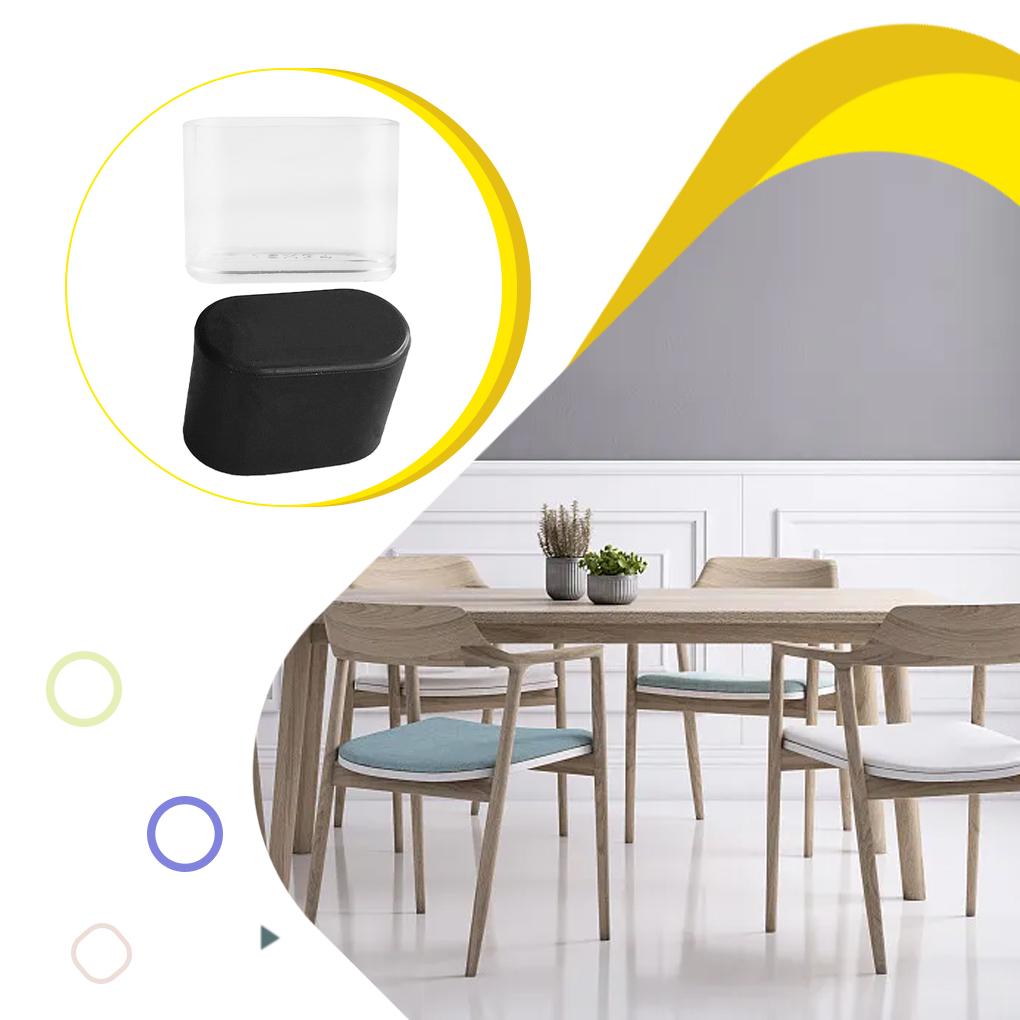 16 шт. колпачков для ножек стульев, нескользящие, легкие, прозрачные, для ножек стола, чехлы для ног для домашнего декора, сада, офиса