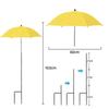 Plant Shade Umbrella with Metal Stake Weatherproof Sun Shade Cloth Outdoor Plant Flowers Potted Sun Protection Garden Supplies