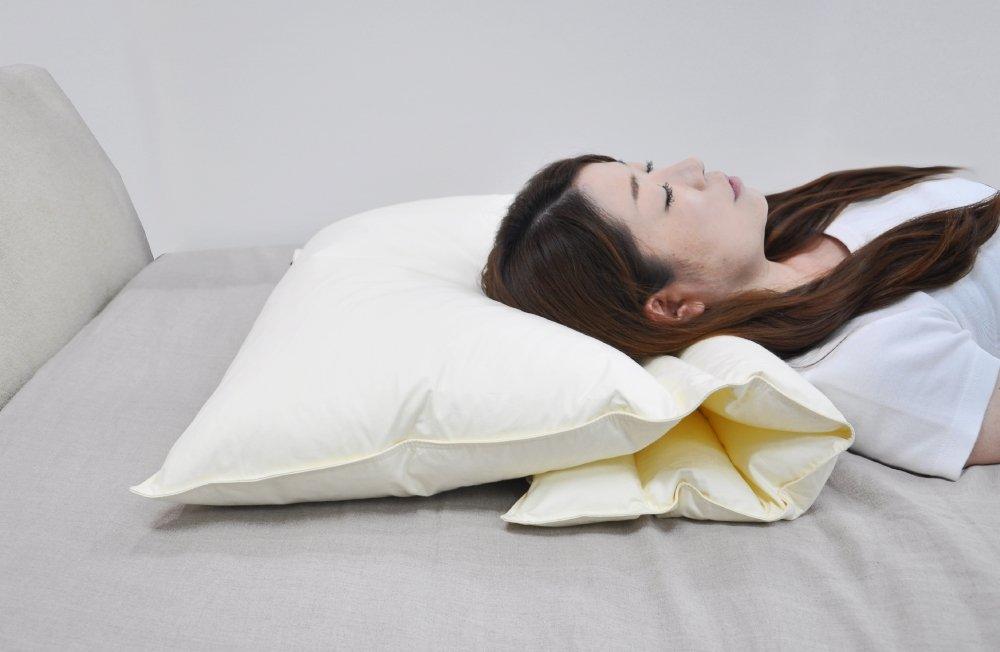 Складная подушка BOMA с белой наволочкой (ОКМВХ) для гостиниц и постоялых дворов