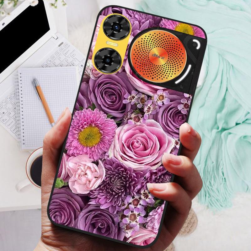 Для ZTE Nubia Music 2 Чехол Лев Волк Силиконовая Мягкая Задняя Крышка Для Nubia Music2 Чехлы для Телефона 6.7" Защитный Чехол Черный Матовый