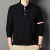 New Autumn 2024 Men's Golf Polo Fashionable, Youthful, Comfortable, Business and Casual Lapel Long Sleeved Top
