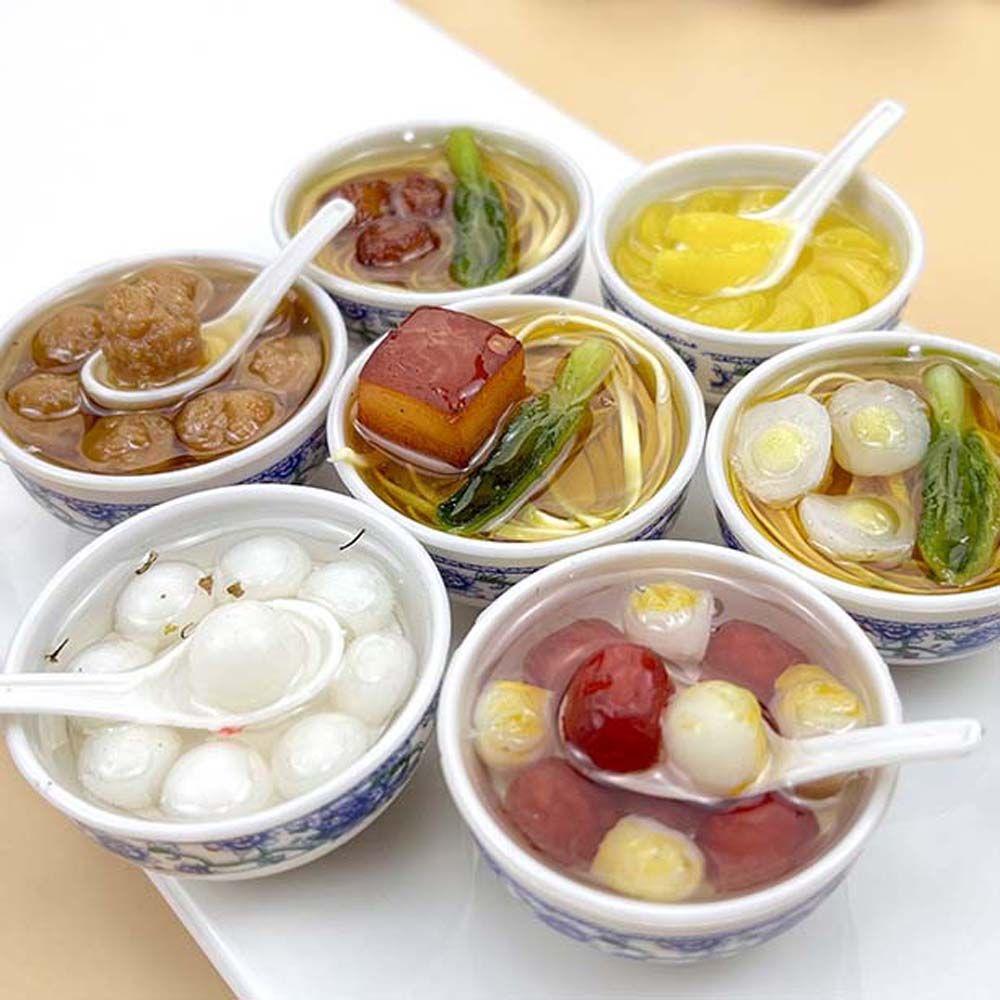 Pretend Play Toy Kitchen Kids Toys Dollhouse MIniature Kitchen Accessories Toy Doll House Food