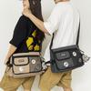 Женская сумка кроссбоди с несколькими карманами, мужская сумка-мессенджер большой вместимости, студенческая наплечная сумка