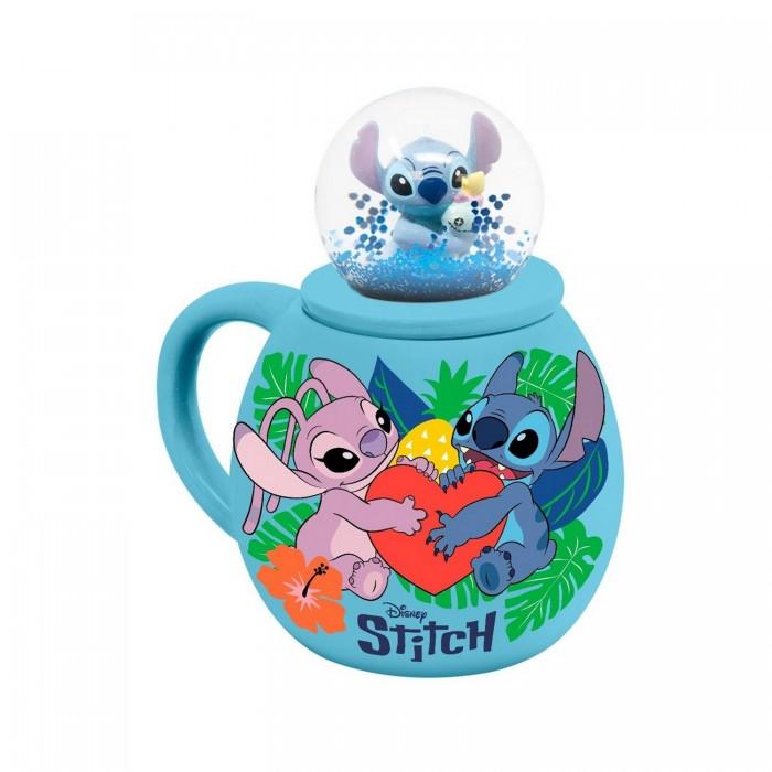 Lilo & Stitch Love Snow Globe Mug With Lid