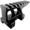 MILQUEST GBRS Type LERNA Style Mount Kit, High Mount, Compatible with 20mm Rails, 8 Slots, Airsoft, Black