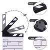 Compact Size Acrylic Clapboard Dry Erase TV Film Movie Director Cut Action Scene Clapper Board Slate Film Director Clapperboard