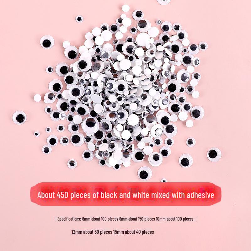 Красочные самоклеящиеся подвижные глаза с ресницами для поделок своими руками