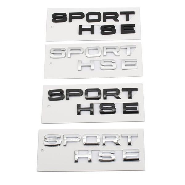 Автомобильные 3D спортивные наклейки с буквами HSE и наклейки, подходящие для Land Rover Range Rover Evoque, спортивный автомобиль, задний багажник, эмблема на кузове, наклейка со значком