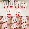 Elk Merry Christmas Santa Claus Cute Women Christmas Earring Dangle Earring Ear Studs Crystal