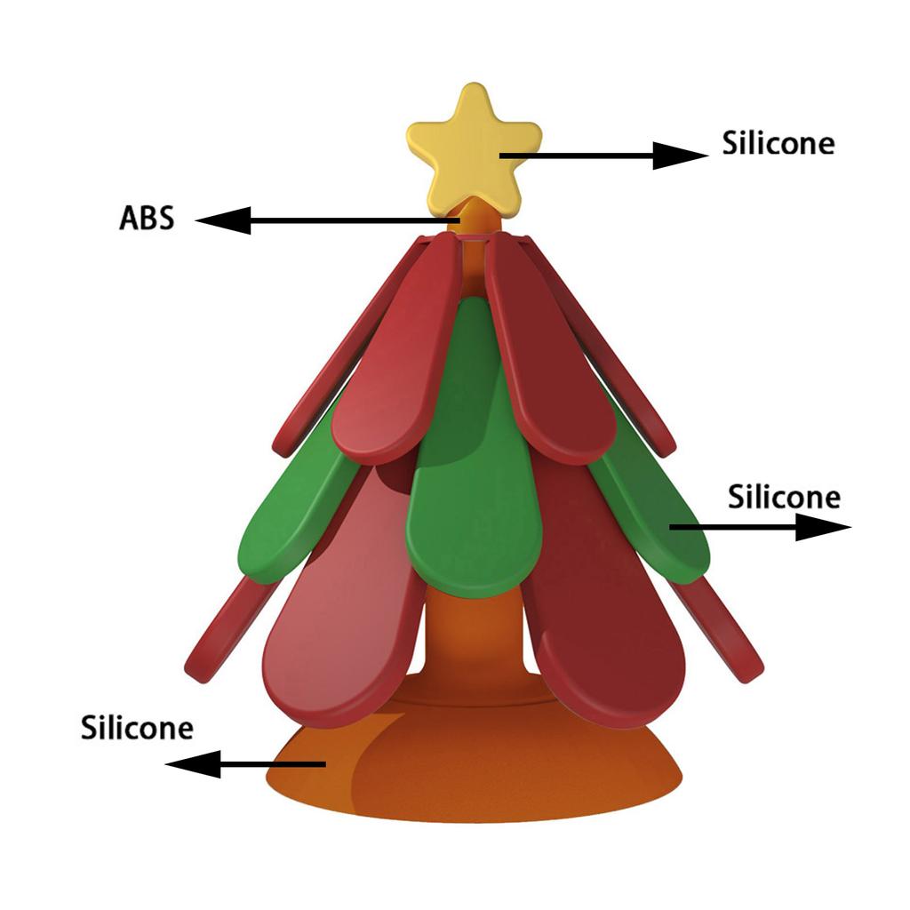 Рождественские украшения Подставки под стаканы из силикона Термостойкие салфетки для горячих блюд Легко моются и не скользят