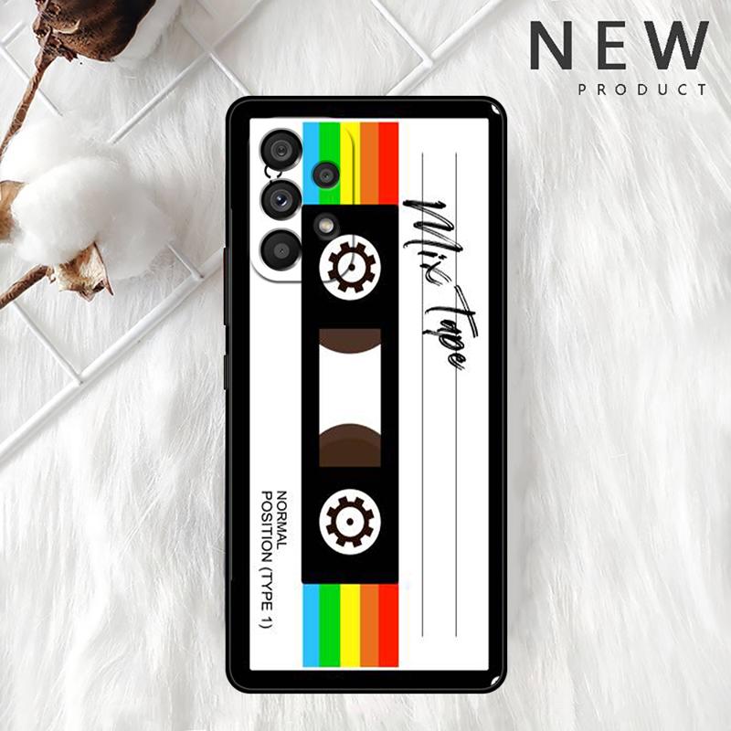 Чехол-аудиокассета Mixtape Vintage Magnetic Tape Cassette для Samsung Galaxy A54 A52 A14 5G A53 A12 A13 A71 A23 A34 A33 A21s