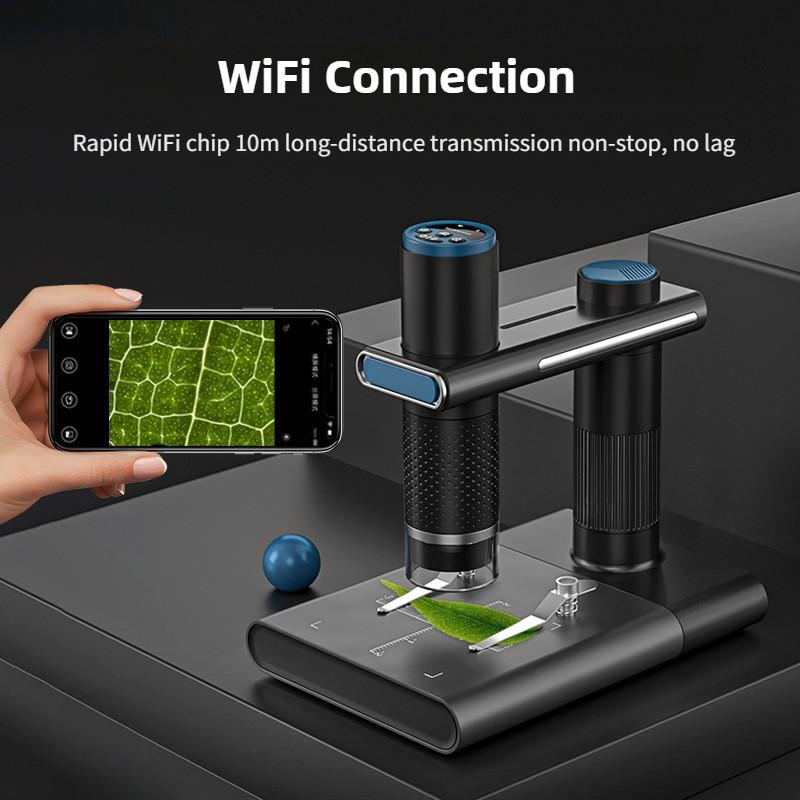 WiFi Портативный Цифровой Микроскоп Промышленный Косметологический Электронный Цифровой Увеличительный Микроскоп Детектор Кожи Головы