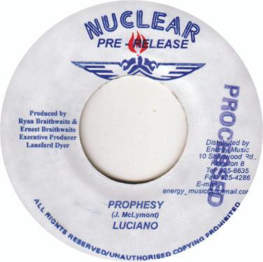 7-дюймовая пластинка LUCIANO / DREAD SON - Prophesy / Zion NONE Nuclear Jamaica Регги, Ска и Даб Б/У