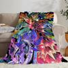 Hot Game Monster Hunter Wilds Throw Kid-Friendly Flannel Throw Blanket Soft Warm Anti-Static Washable All Season