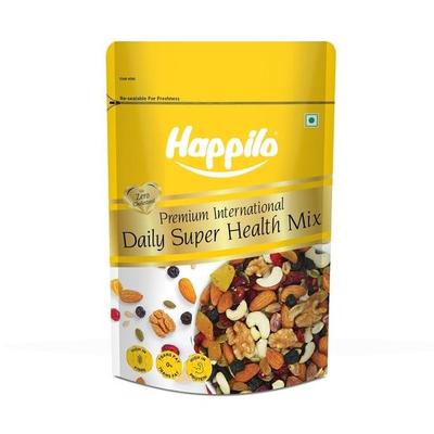 Happilo Premium International Daily Super Health Mix 160 г | Премиальная смесь суперпродуктов из орехов, семян, сухофруктов и многого другого | Идеальная закуска для вечеринки
