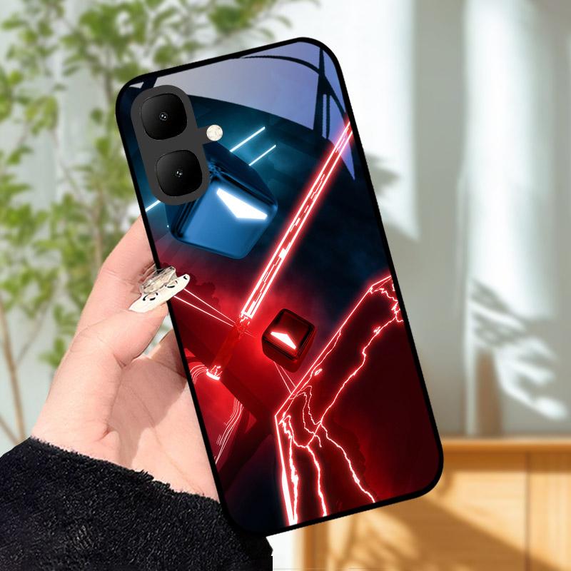 Для Infinix Smart 10 X6725 Чехол Закаленное Стекло Ударопрочная Задняя Крышка Чехлы Для Телефона Для Tecno Pop 10 Защитный Чехол Для Камеры Fundas