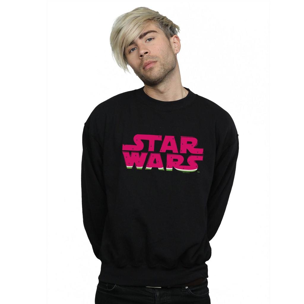 STAR WARS Mens Watermelon Logo Sweatshirt