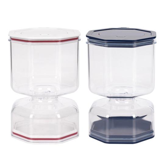 Банка для солений в виде песочных часов, разделитель сока для солений, пищевой, без содержания бисфенола А, герметичный органайзер для солений, сито для хранения солений