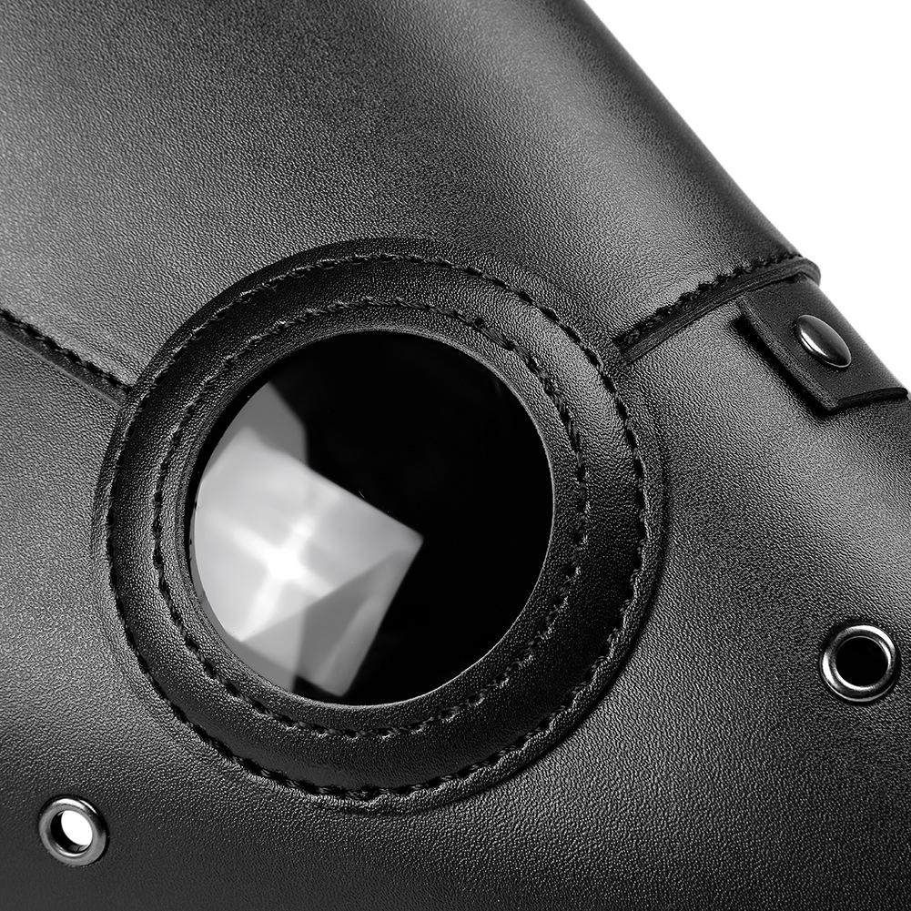 Halloween Black Rubber Plague Doctor Mask Long Nose Bird Beek Steampunk Gas Latex Face Mask Cosplay Prop for Kids and Adult