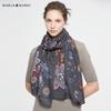 MARJA KURKI Women's Fine Wool Printed Scarf Shawl