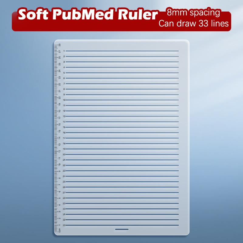 Transparent Calligraphy Stencil And Ruler Template Writing Straight Line Clear