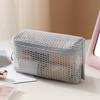 Breathable Transparent Storage Bag Square Mesh Storage Pouch New Cosmetic Bag  Office Organization