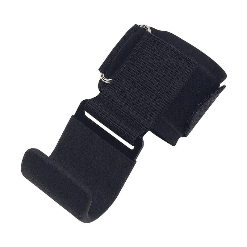 Weight Lifting Hook Grips With Wrist Wraps Heavy Duty Weightlifting Hook with Padded Handle Workout Strap Easy to Use