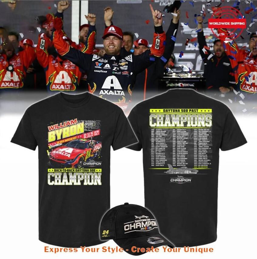 William Byron Daytona 500 Past Champions Shirt Gift for Fans All Size S-4XL